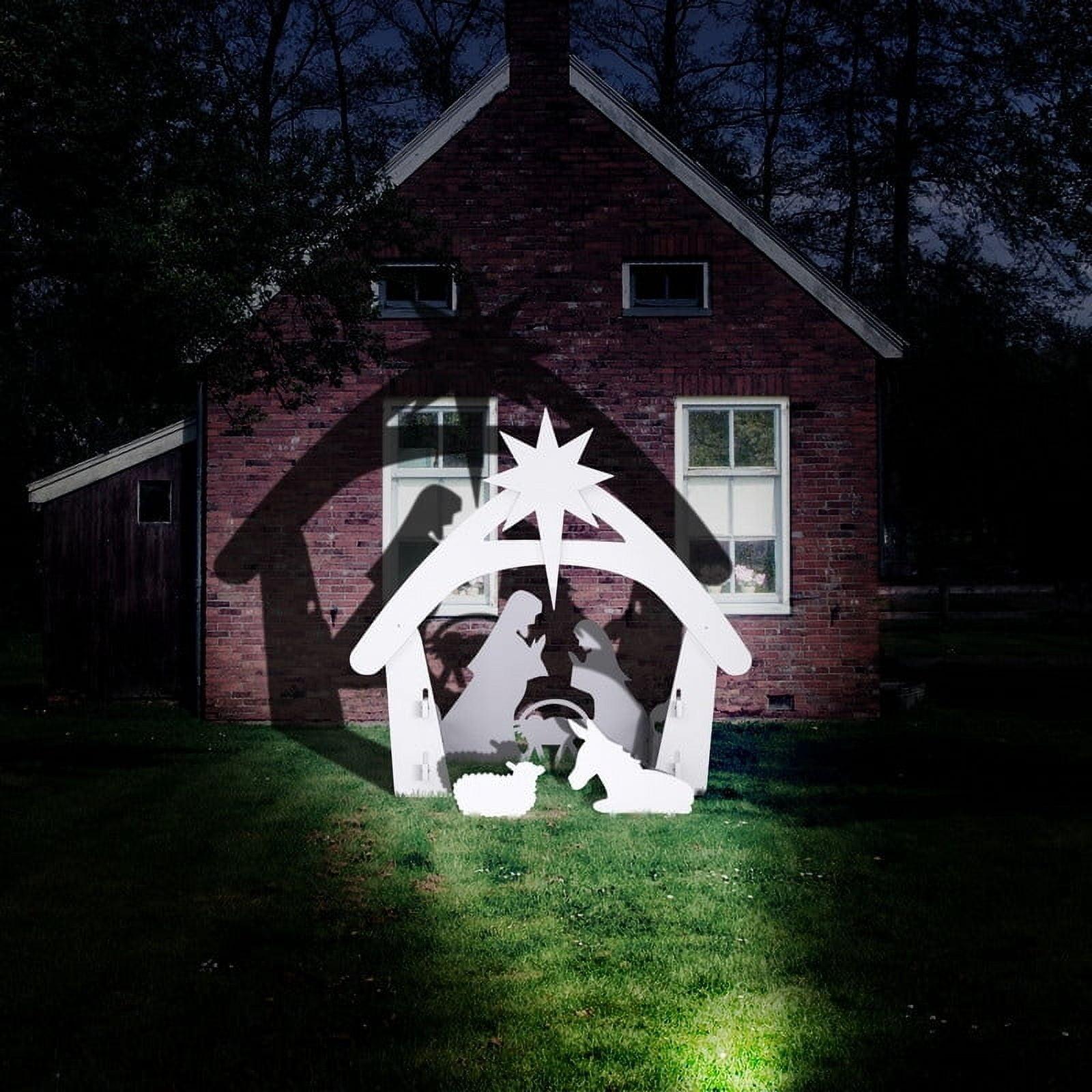 PVC Nativity Garden Jesus Decoration White