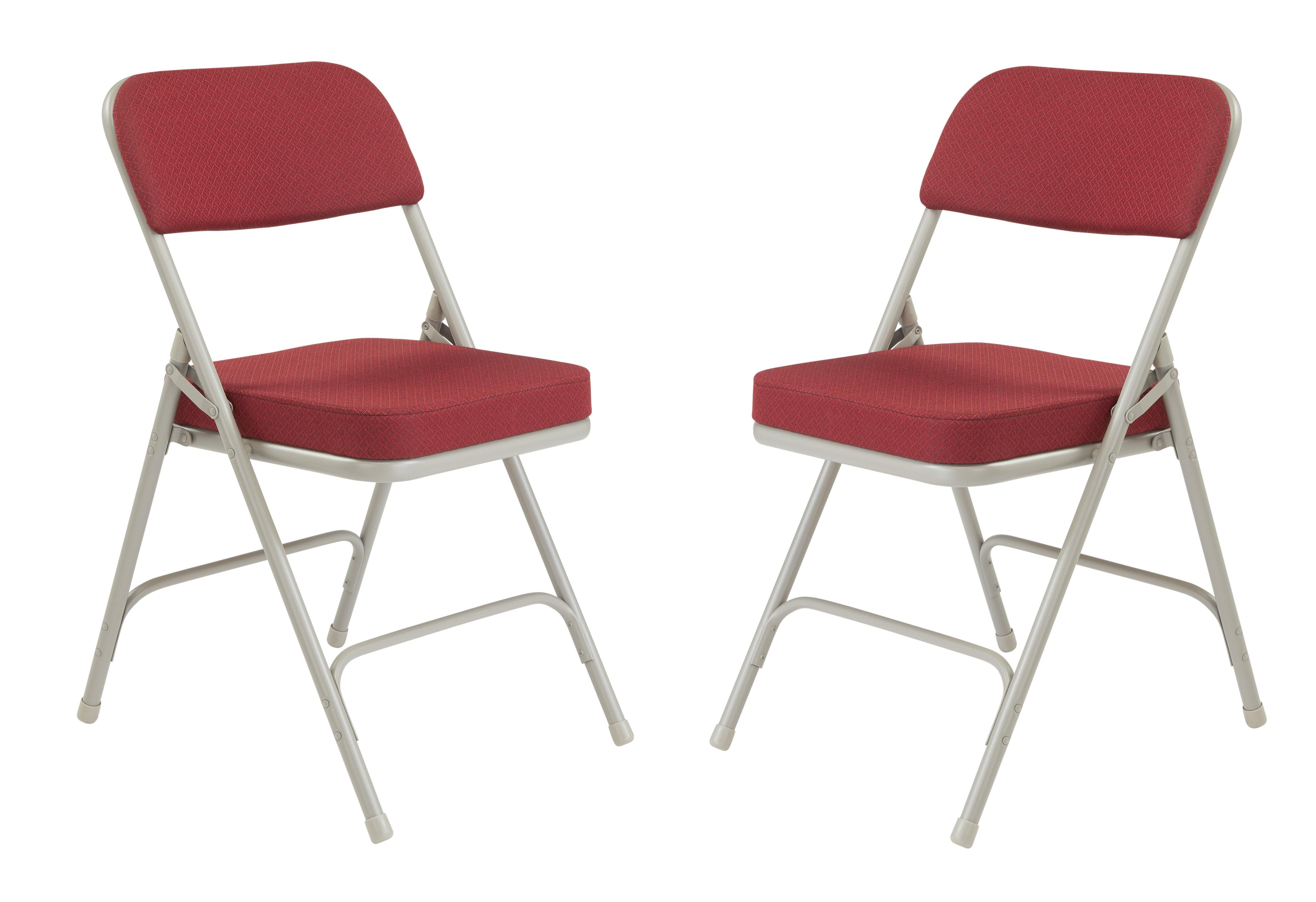 NPS 3200 Series Premium 2-inch Vinyl Upholstered Double Hinge Folding Chair