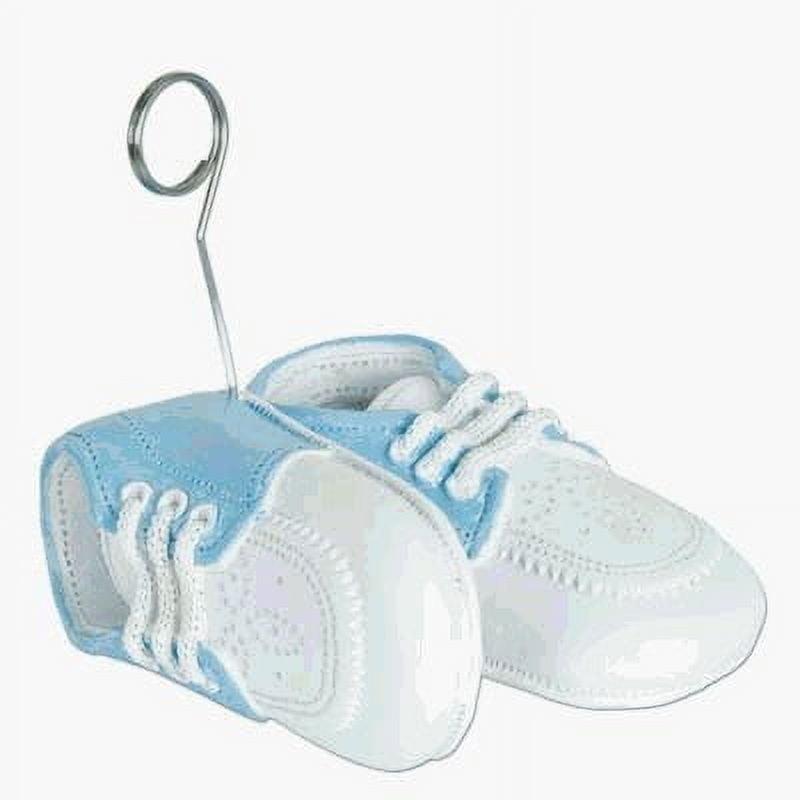 (Pack of 6) BABY BOY SHOES PHOTO HOLDER/BALLOON WEIGHT