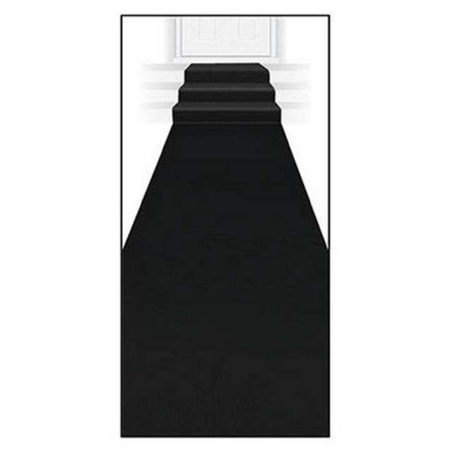 Party Central Pack of 6 Black Carpet Party Aisle Runners Party Decorations 2' x 15'