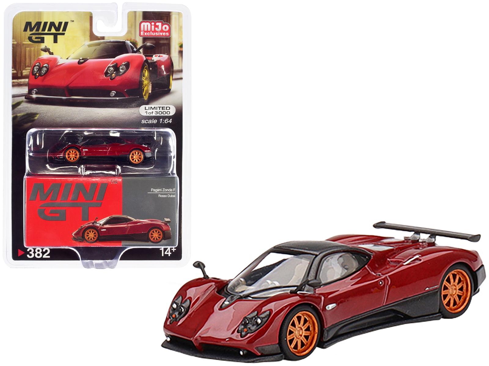Pagani Zonda F Rosso Dubai Red Metallic with Black Top Limited Ed to 3000 pcs 1/64 Diecast Model Car by Mini GT