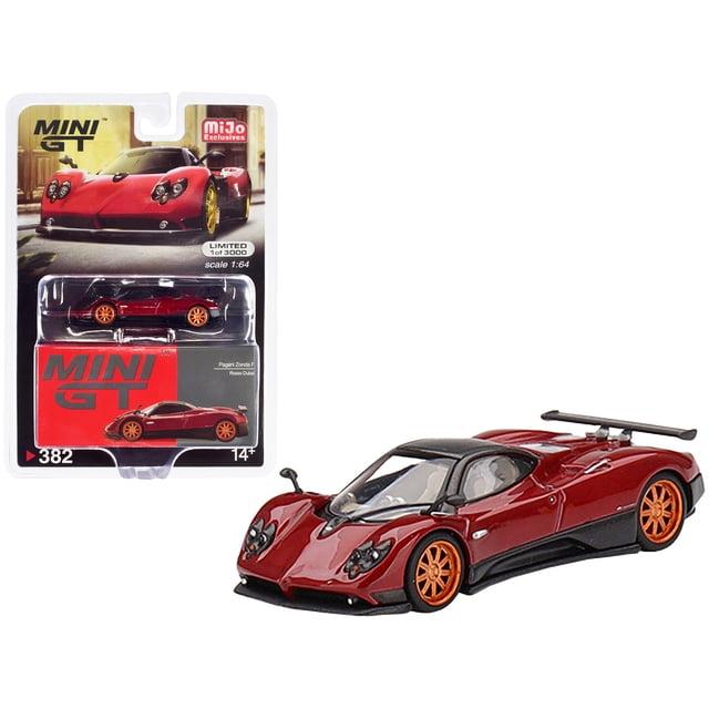 Pagani Zonda F Rosso Dubai Red Metallic with Black Top Limited Ed to 3000 pcs 1/64 Diecast Model Car by Mini GT