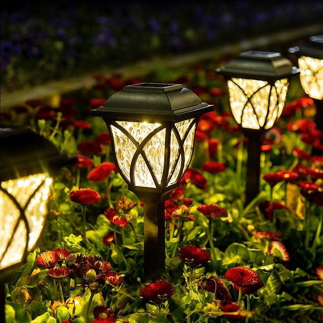 Bright Multi-Color Plastic Solar Pathway Lights