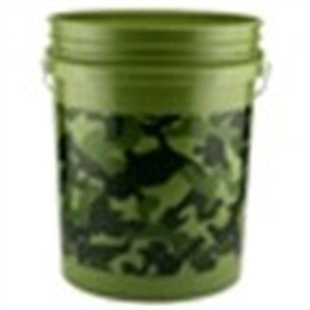 Pail,5-Gal Camouflage Plastic
