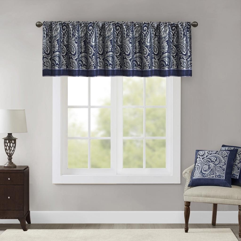 Madison Park Aubrey Jacquard Single Window Valance