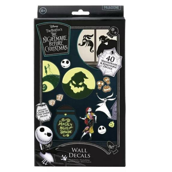 Paladone Disney Nightmare Before Christmas Wall Decals - 40 Unique Spooky Vinyl Decals to Custo