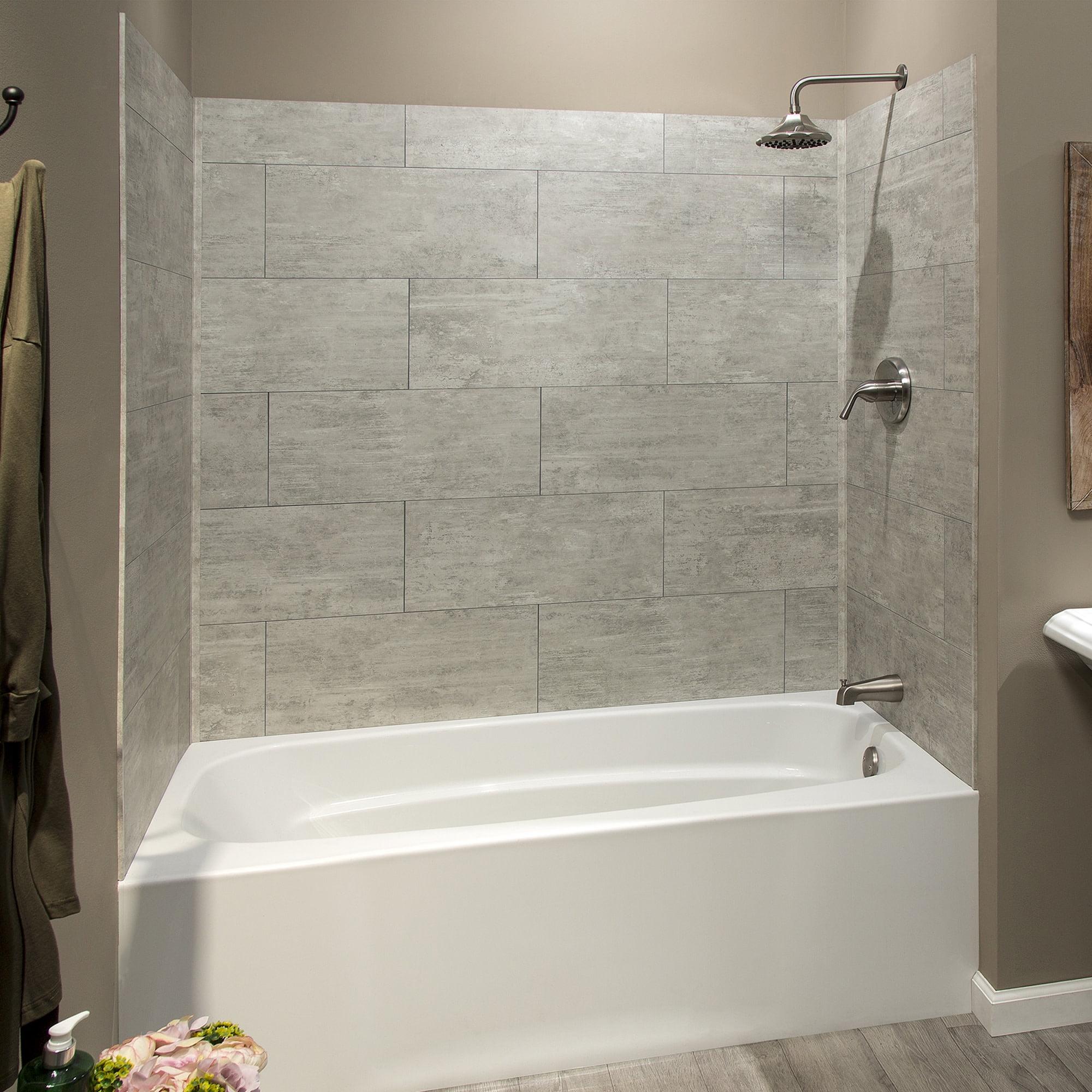Palisade 23.2 in. x 11.1 in. Tile Shower and Tub Surround Kit