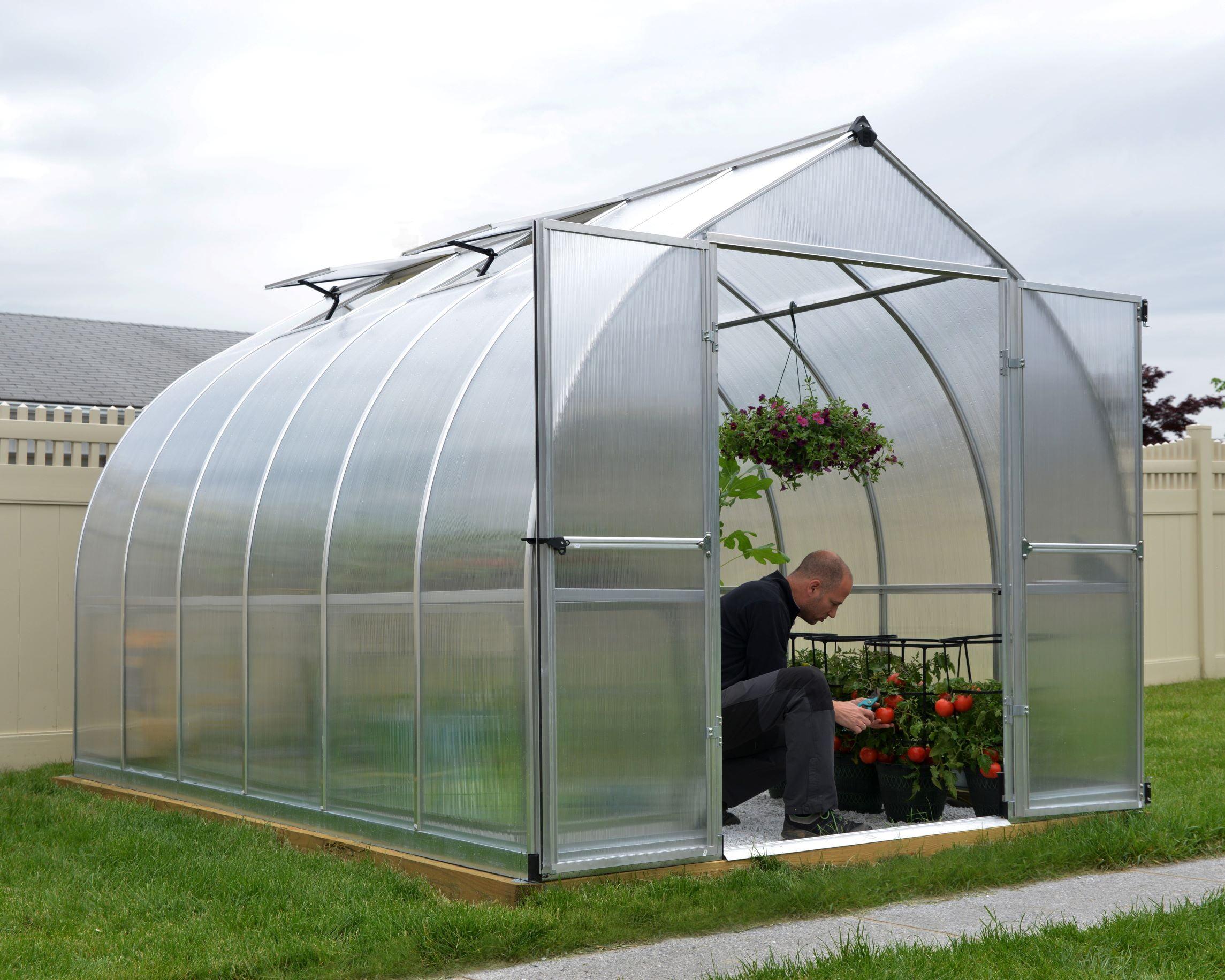 Canopia Palram - Canopia Bella 8' x 12' Greenhouse - Silver