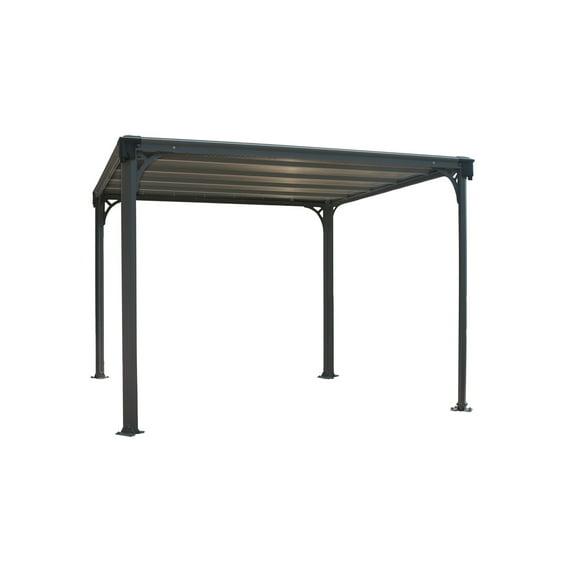 Canopia Canopia - Milano Aluminum Flat Top Gazebo with Polycarbonate Roof Panels – Durable Modern Outdoor Patio Shelter