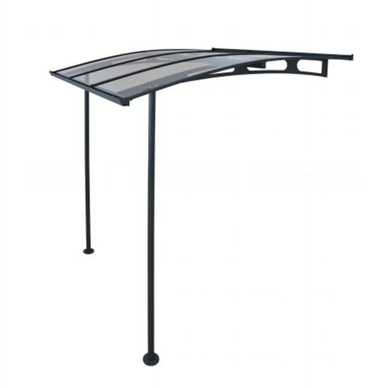 Canopia Palram - Canopia Vega 79.7'' W x 96.3'' D Acrylic Glass Gray Cover Stationary Patio Awning & Reviews | Wayfair