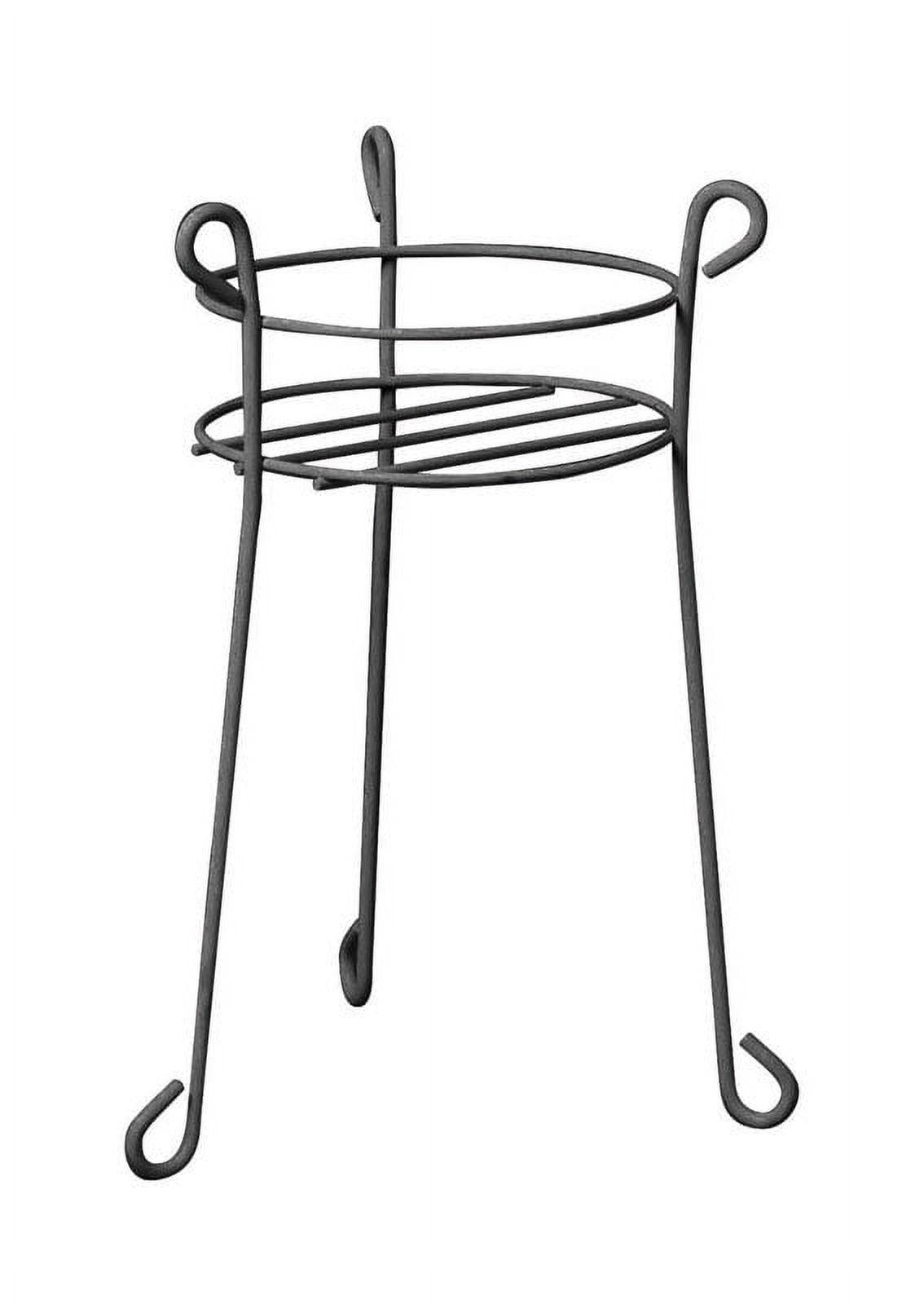 Panacea Black Steel 21" Indoor/Outdoor Plant Stand