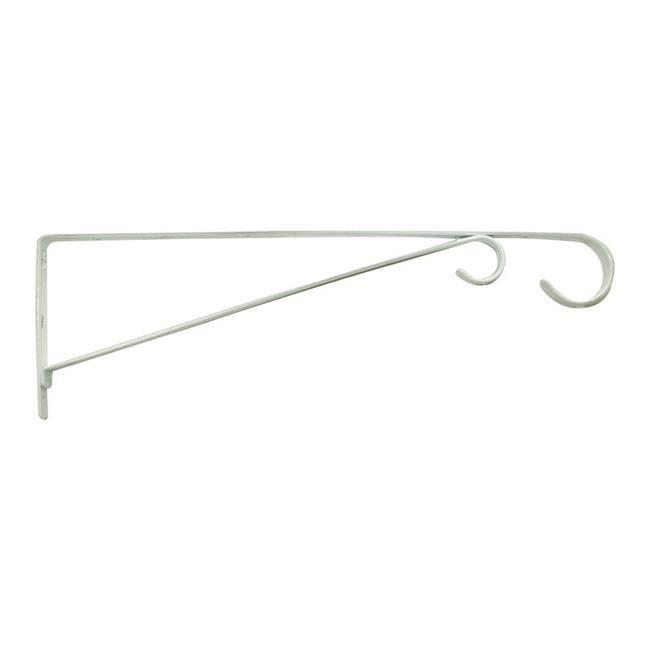 Panacea White Steel 15 in. H Straight w/Loop Plant Hook 1 pk