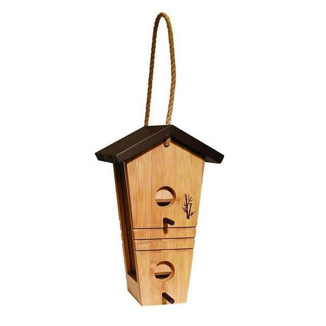 Panacea Audubon 053370 Ultimate Renewable Contemporary Tall Hopper Feeder - Bamboo