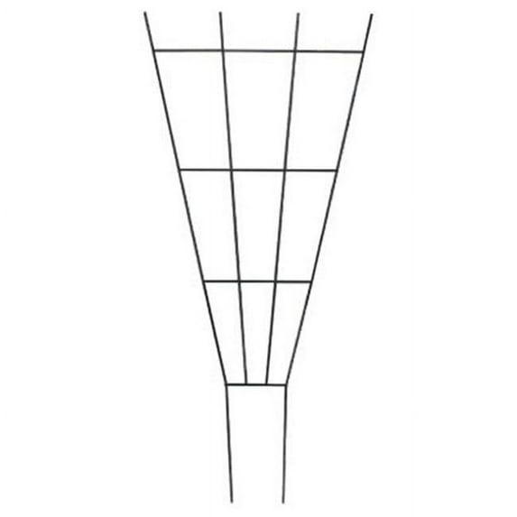 Green 36-Inch Powder Coated Steel Fan Pot Trellis