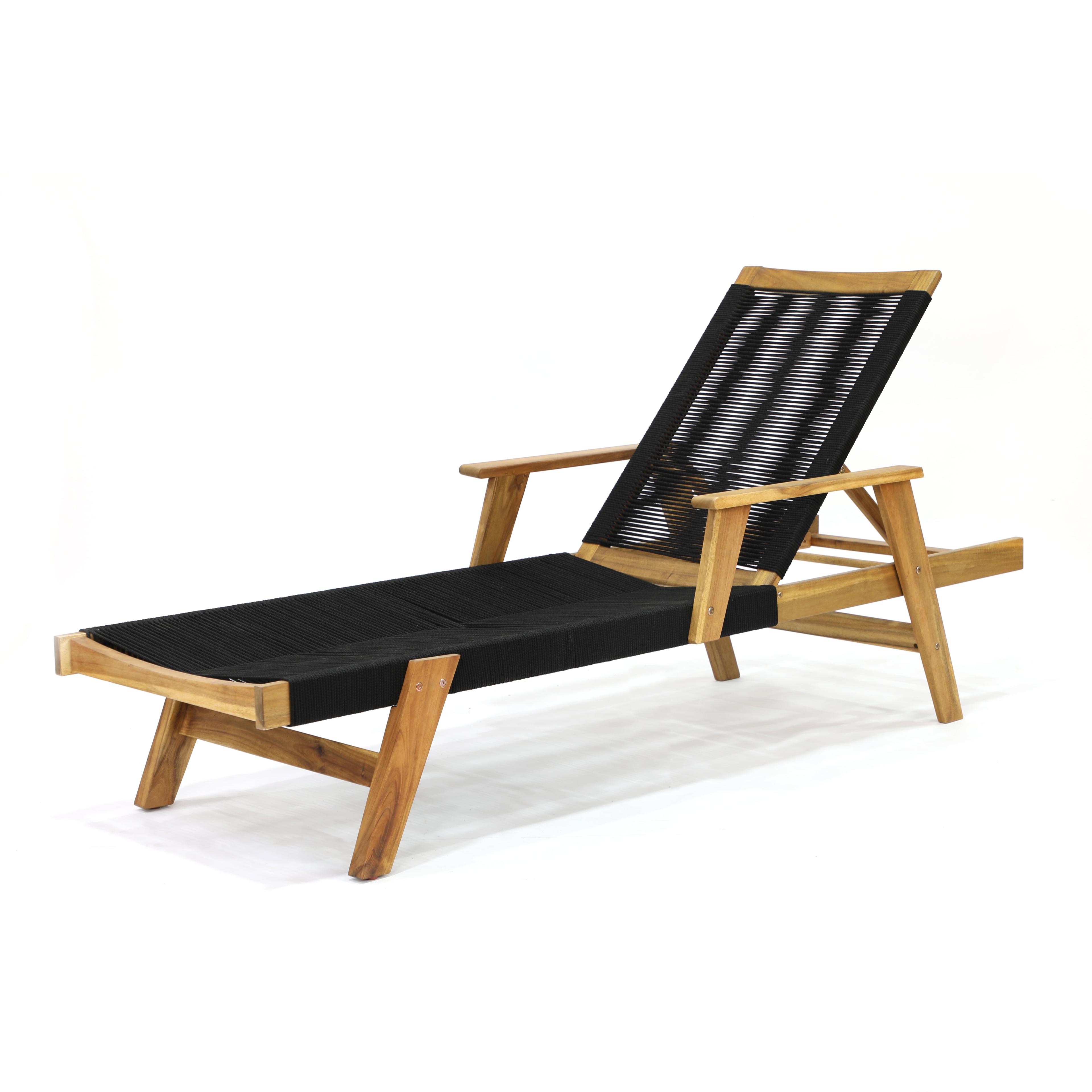 Laguna 28'' Outdoor Acacia Chaise Lounge