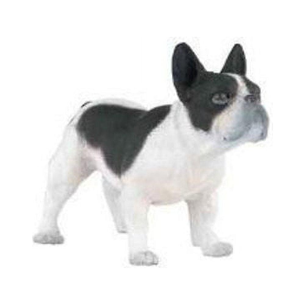 Papo Black & White Bulldog K9 Hand Painted Child's Action Figure Toy Figurine