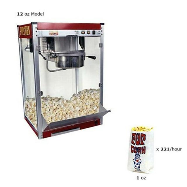 Paragon International Paragon International Theater Pop 16 Oz. Popcorn Oil, Tabletop Popcorn Machine, Popcorn Machine Stand / Cart