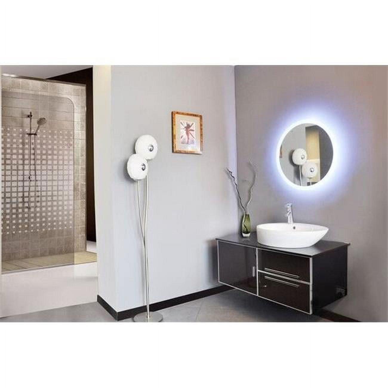 Paris Mirror 24 x 2 x 24 in. Round Mirror with 6000K LED Backlight