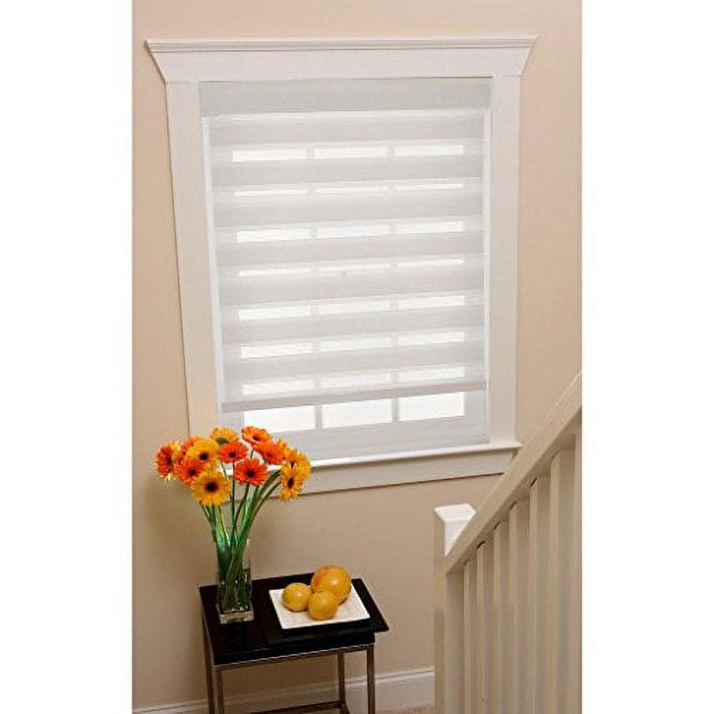 Ergode Cordless Celestial Sheer Double Layered Shade 29x72 - White