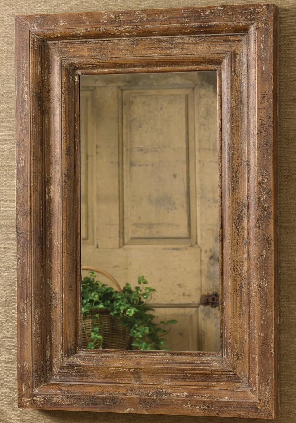 Jonesville Traditional Fir Wood Framed Rectangular Mirror