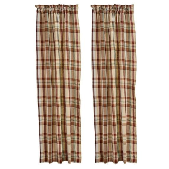 Park Designs Gamekeeper Plaid Panel Pair 72" x 63"