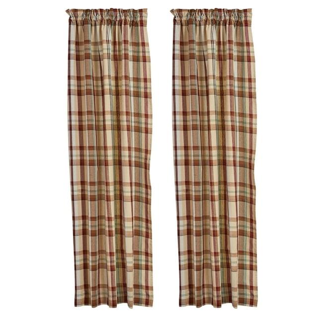 Park Designs Gamekeeper Plaid Panel Pair 72" x 63"