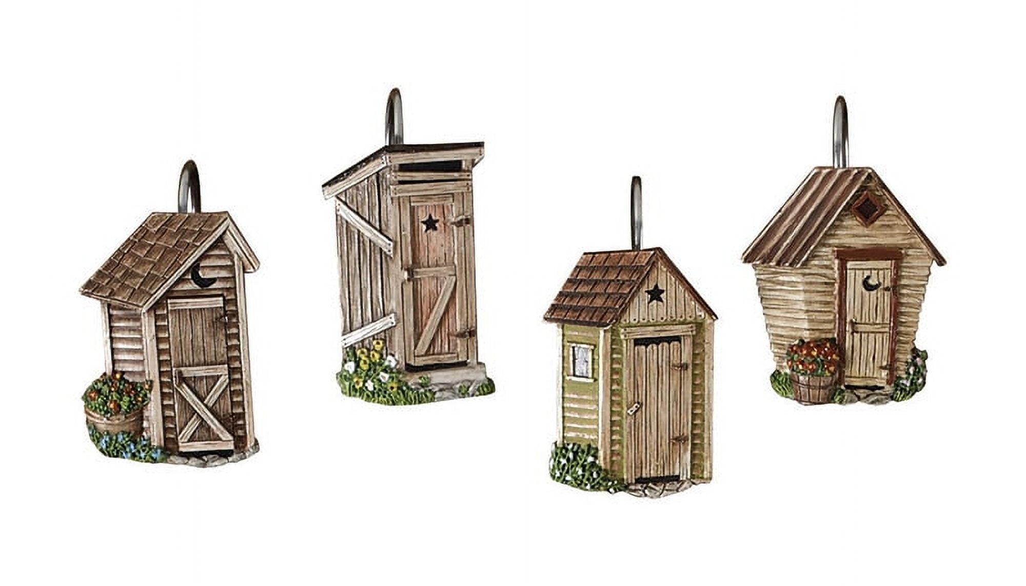 Park Designs Outhouse Shower Curtain Hooks