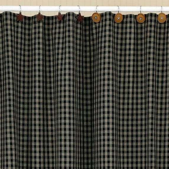 Park Designs Sturbridge Shower Curtain - Black