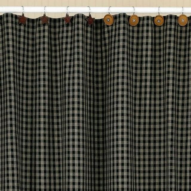 Park Designs Sturbridge Shower Curtain - Black