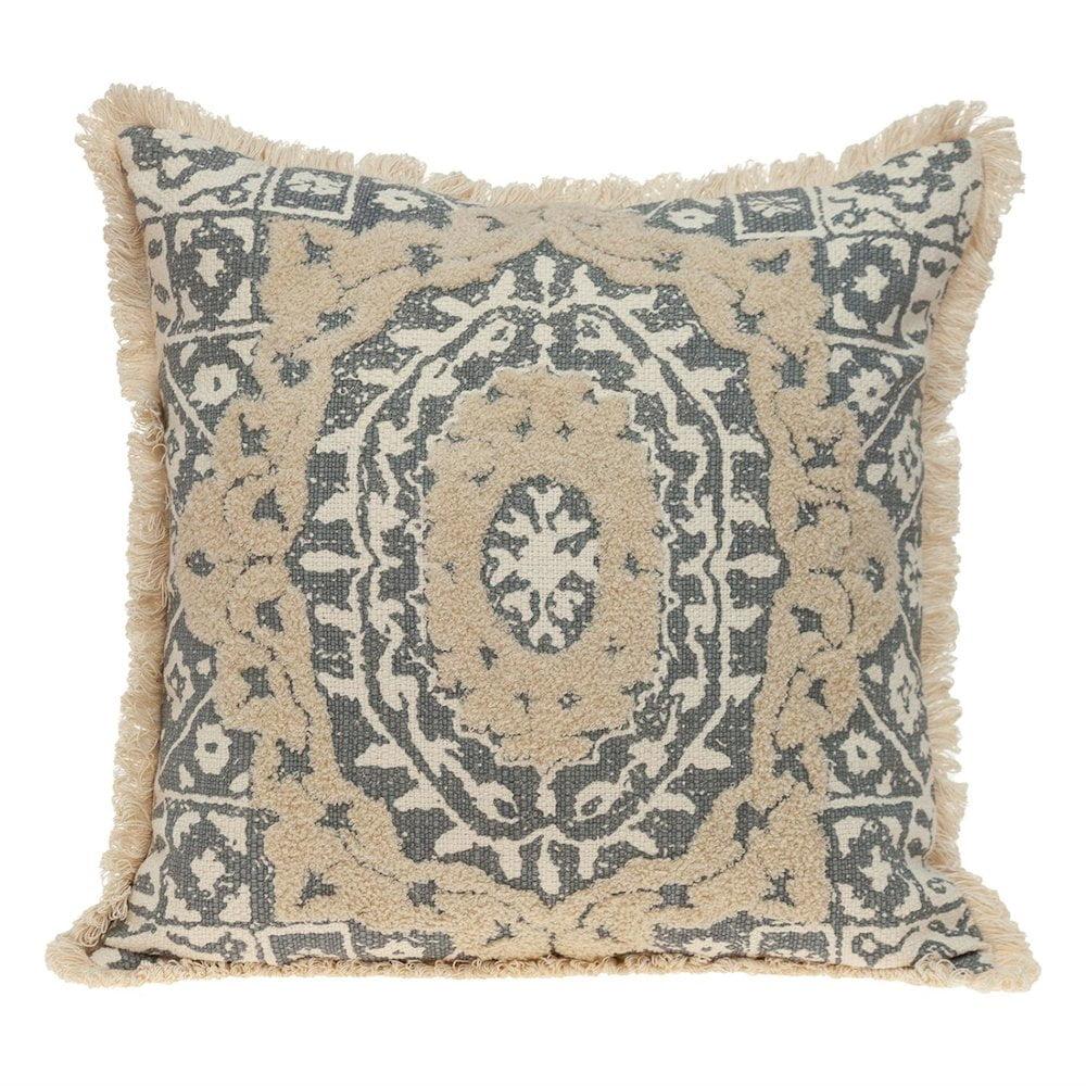 ZeaZu Abstract Cotton Throw Pillow