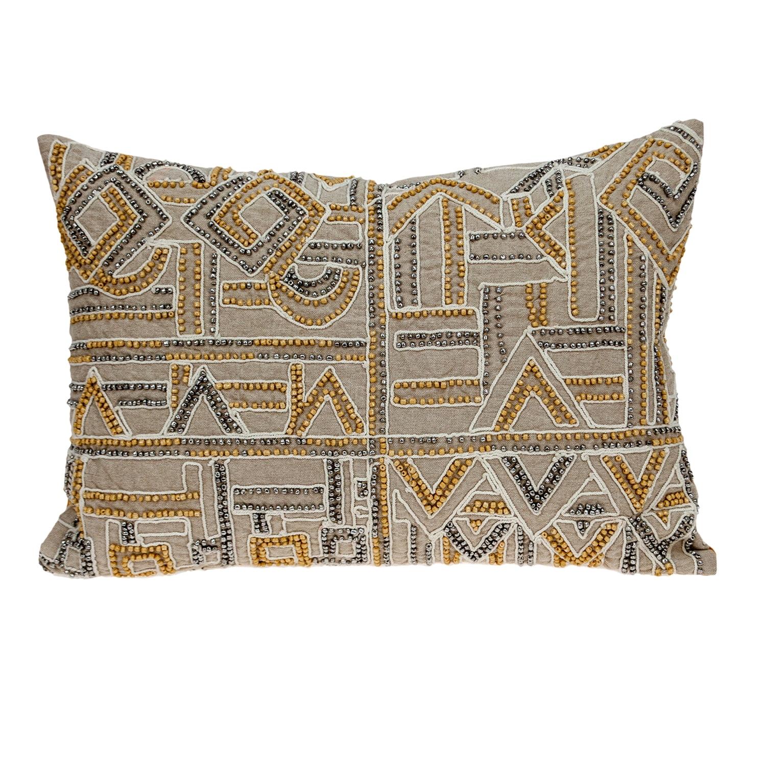 Parkland Collection Azar Tan Throw Pillow