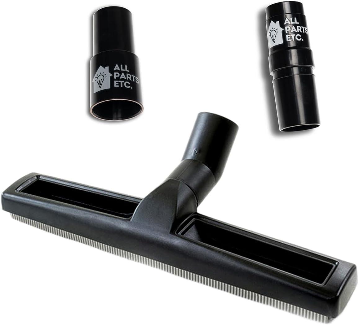 1.25" Squeegee Floor Tool for Wet & Dry Use, Heavy-Duty Vacuum Accessory with 2 Adapters (1-3/8" & 1.5") – Compatible with Shop-Vac, Craftsman, Milwaukee, Hart & More