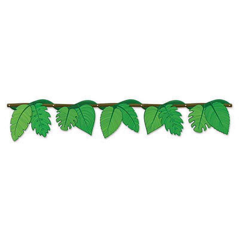 Party Central Club Pack of 12 Green Jungle Vine Jointed Streamer Party Decors 4.5'