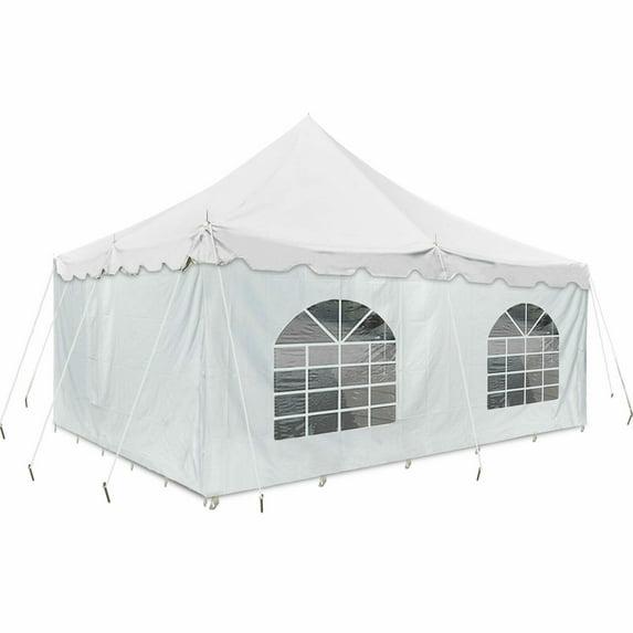 Party Tents Direct 20' x 20' Weekender Pole Party Tent with Sidewalls, Red | Wayfair