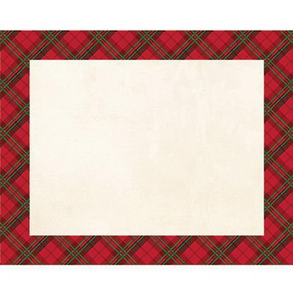 Partypro 325449 Holiday Plaid Placemats