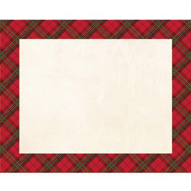 Partypro 325449 Holiday Plaid Placemats