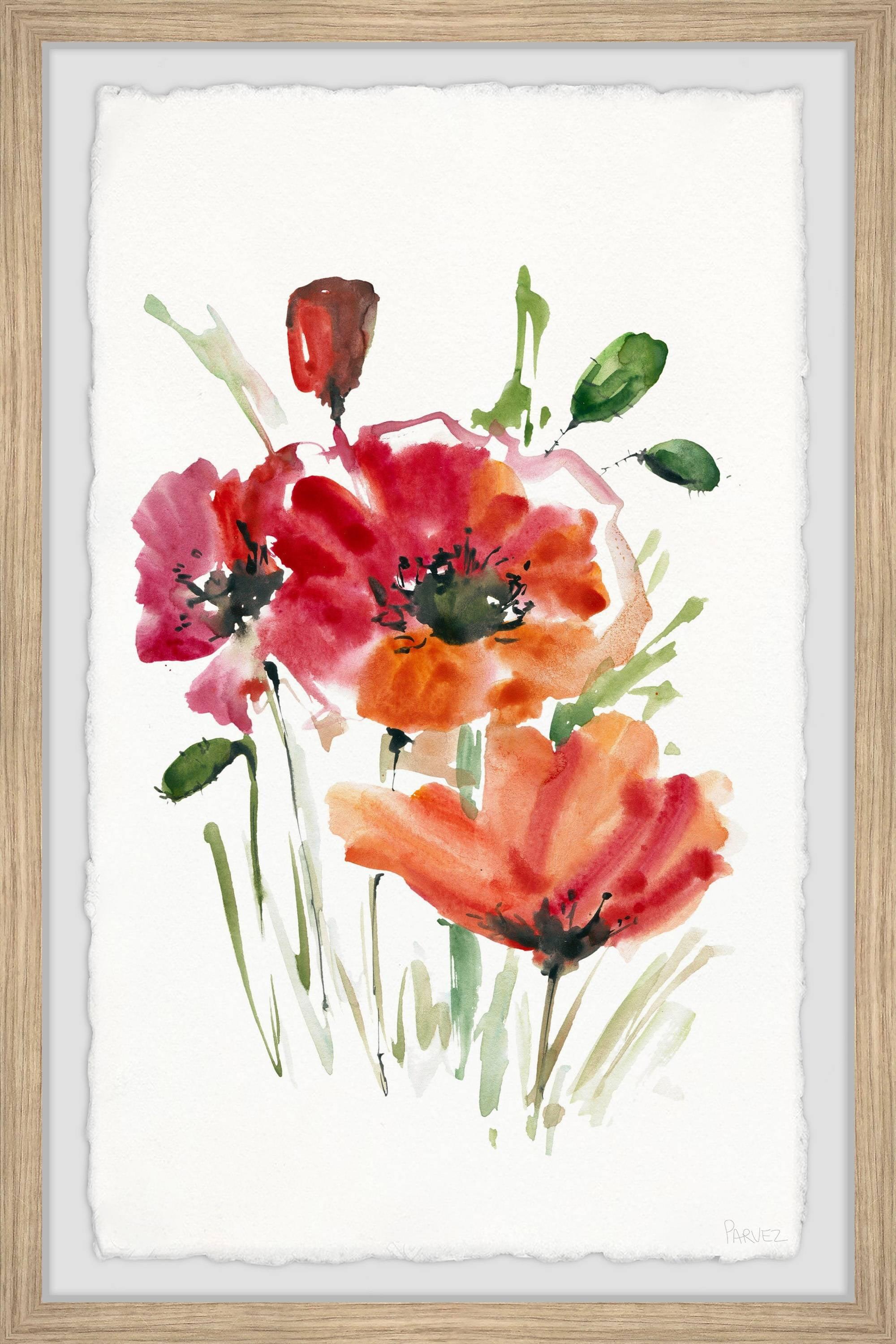 Parvez Taj Blooms in Surprise Framed Wall Art