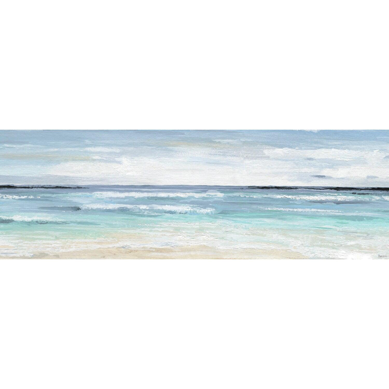 Crashing Ocean Waves Panoramic Canvas Wall Art