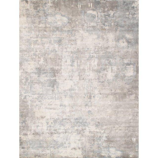 Pasargad Beverly Geometric Handmade Flatweave Gray Area Rug
