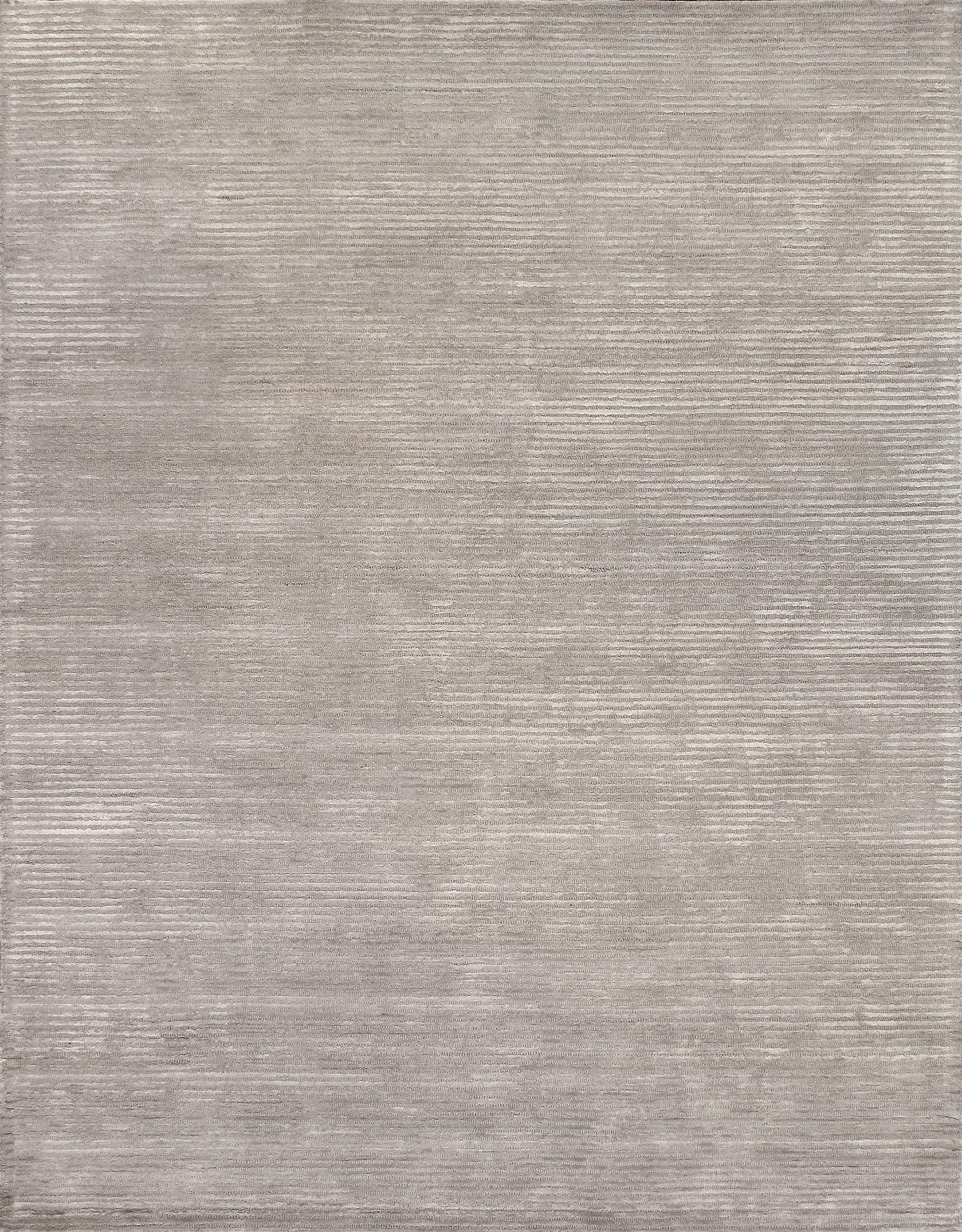 Edgy Hand Tufted Viscose Striped Rug