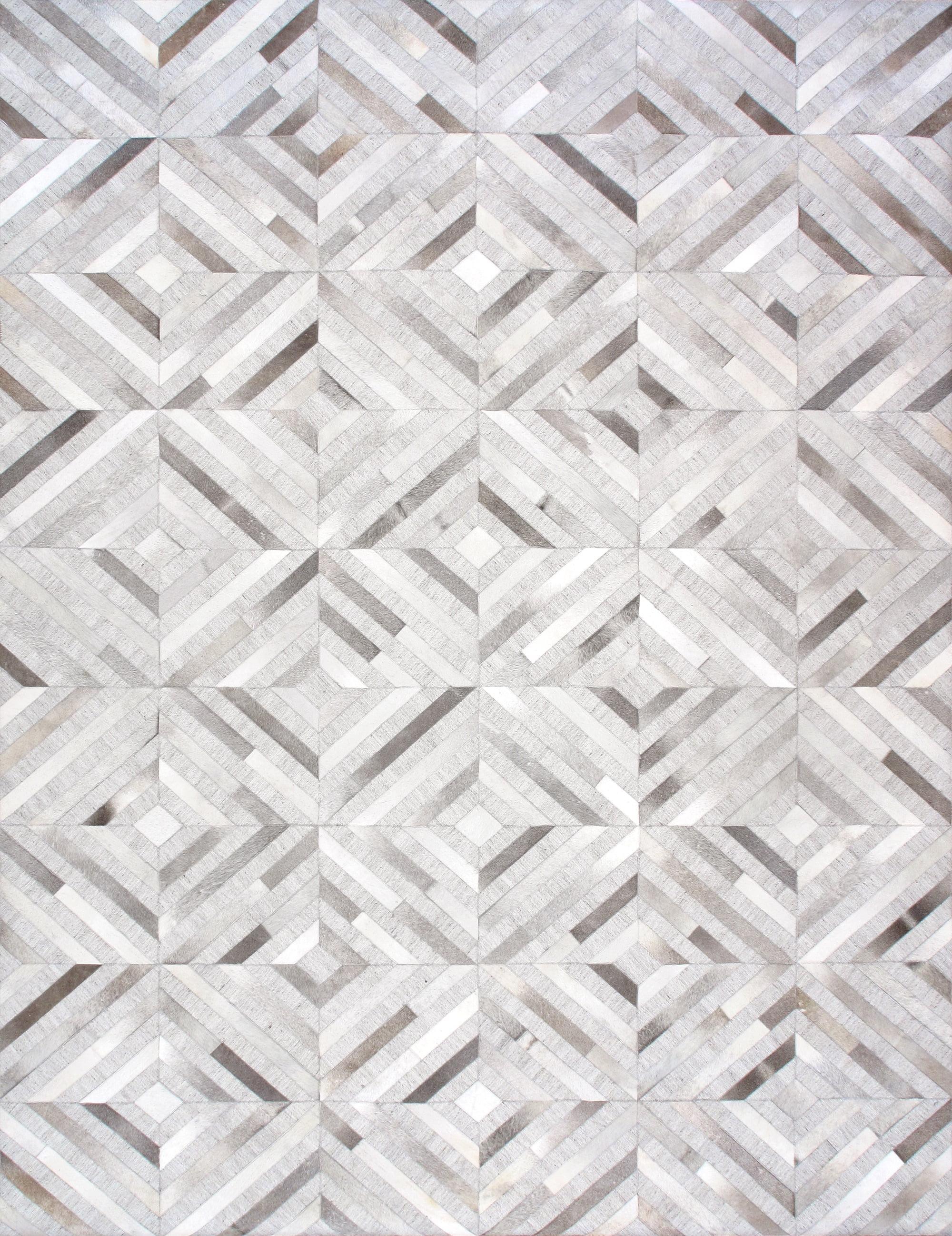 Cowhide Geometric Rug