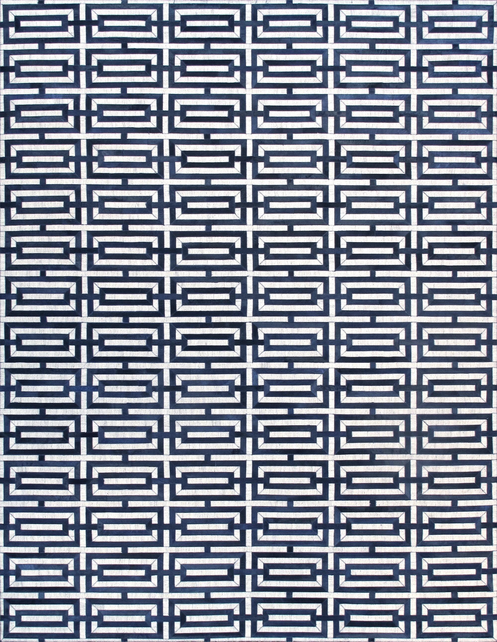 Pasargad Cowhide Geometric Rug