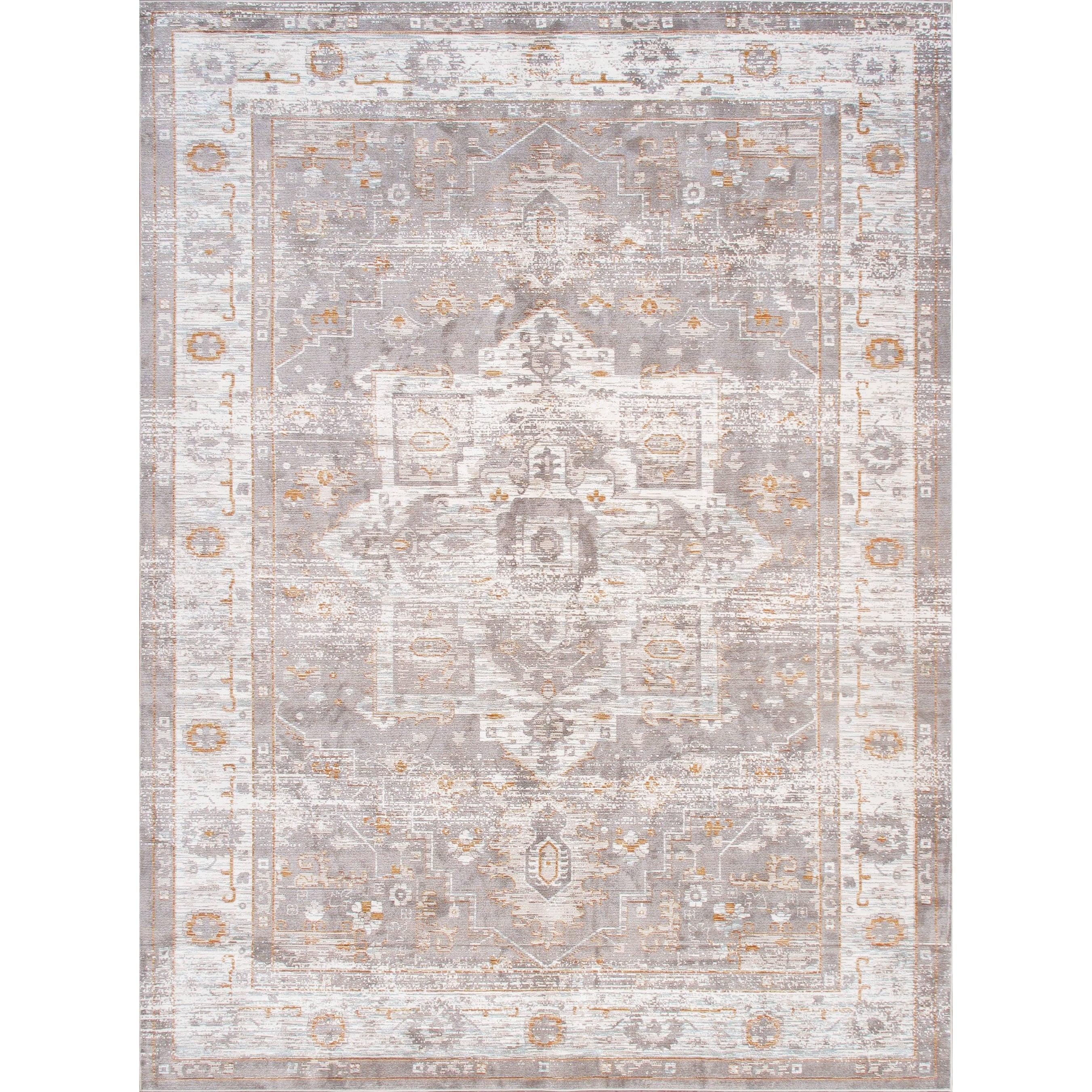 Turkish Heritage Silver/Ivory Area Rug