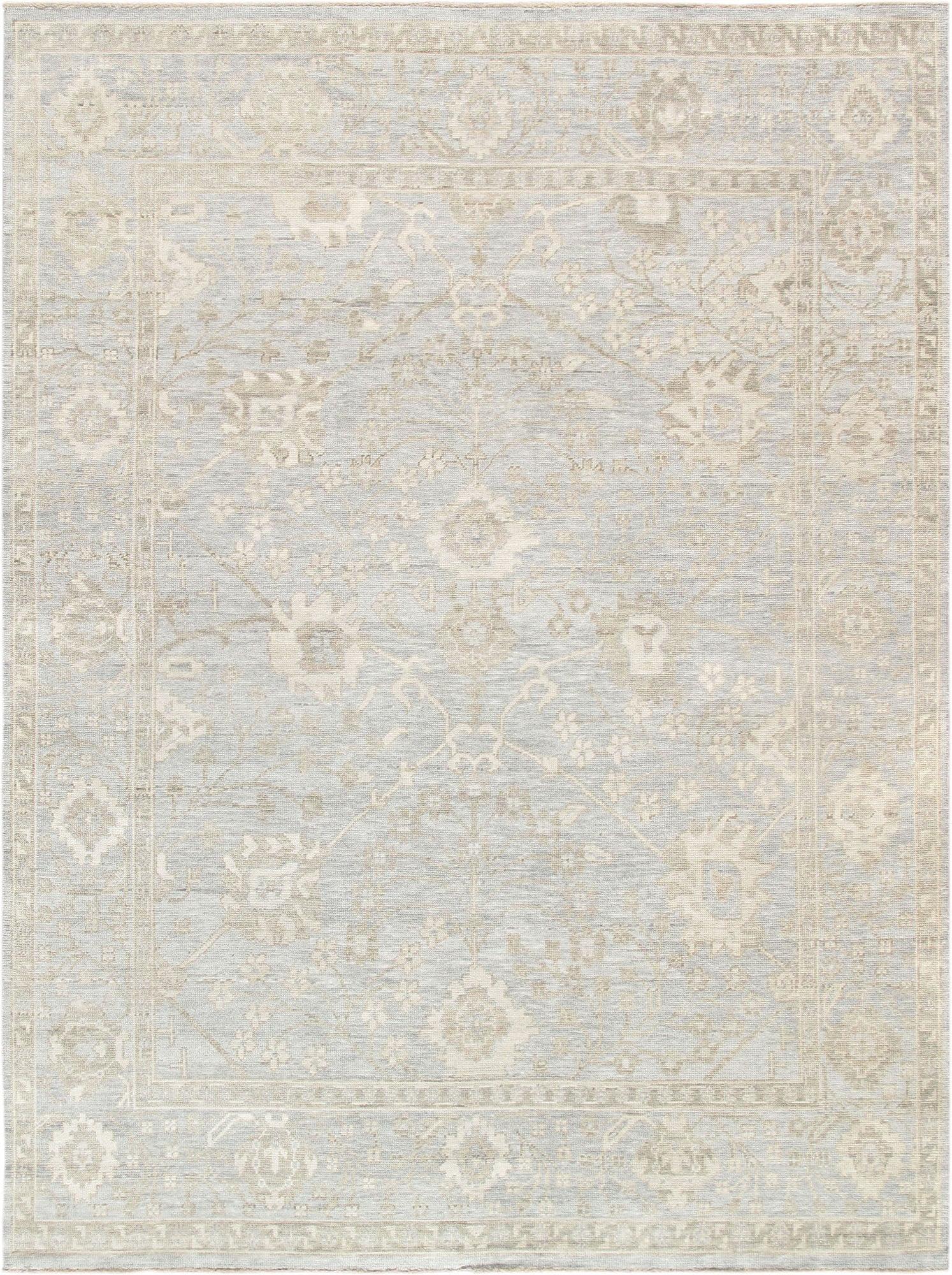 Oushak Hand Knotted Wool Oriental Rug