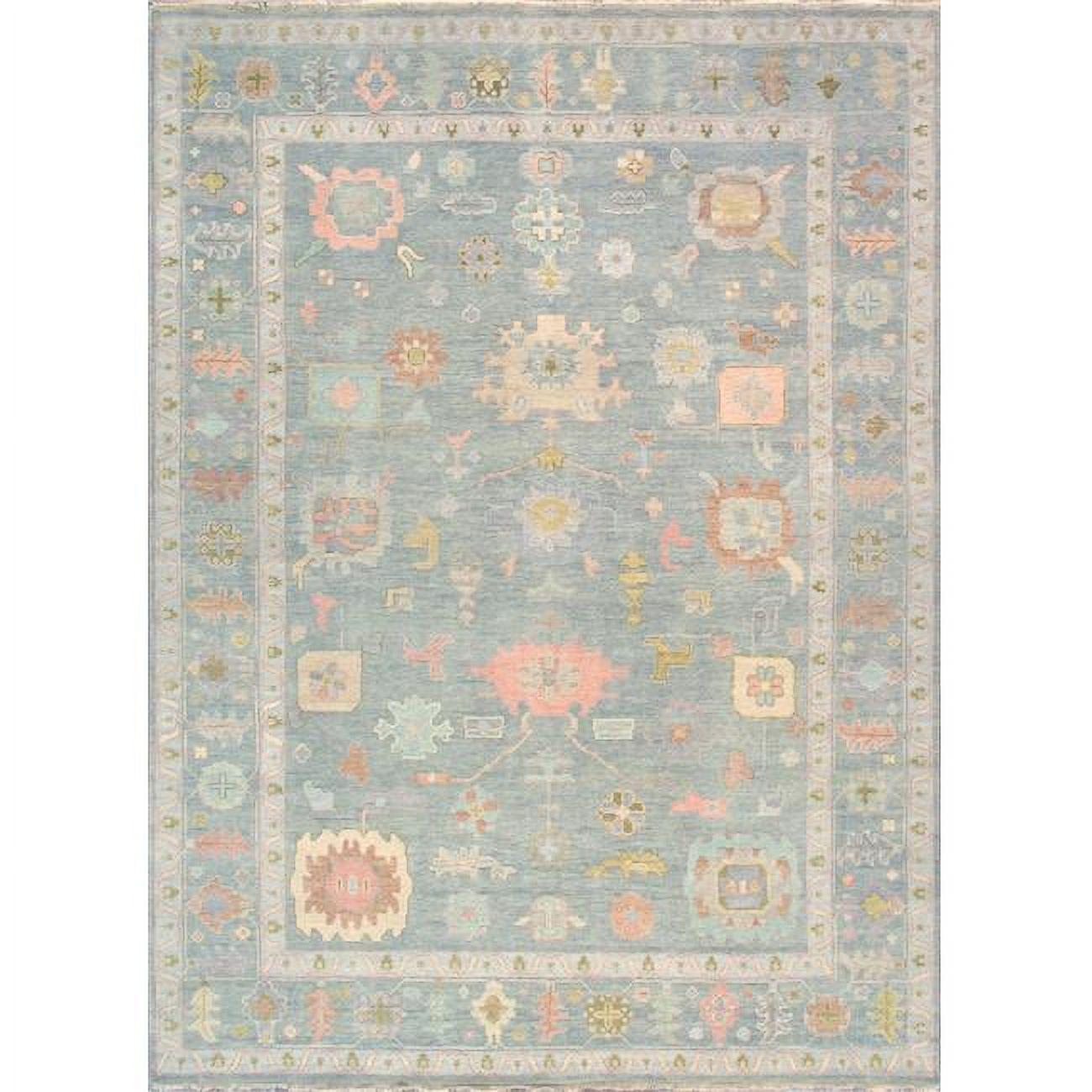 Oushak Hand Knotted Wool Oriental Rug