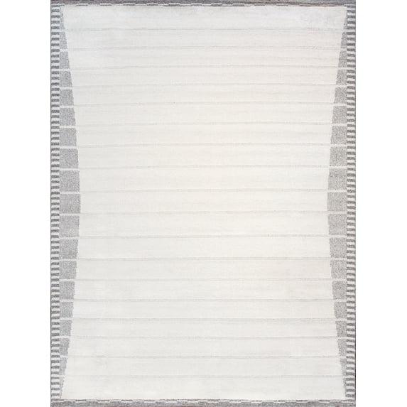 Pasargad Sutton Polypropylene Ivory/Gray Area Rug