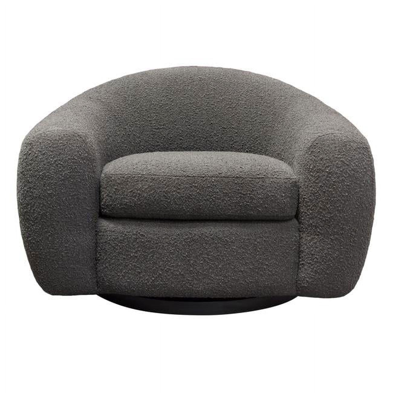 Pascal Upholstered Swivel Barrel Chair