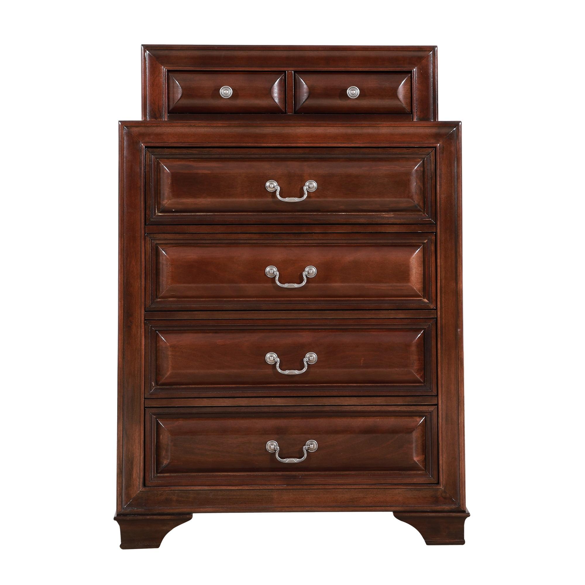 Cappuccino 7-Drawer Chest with Dovetail Drawers