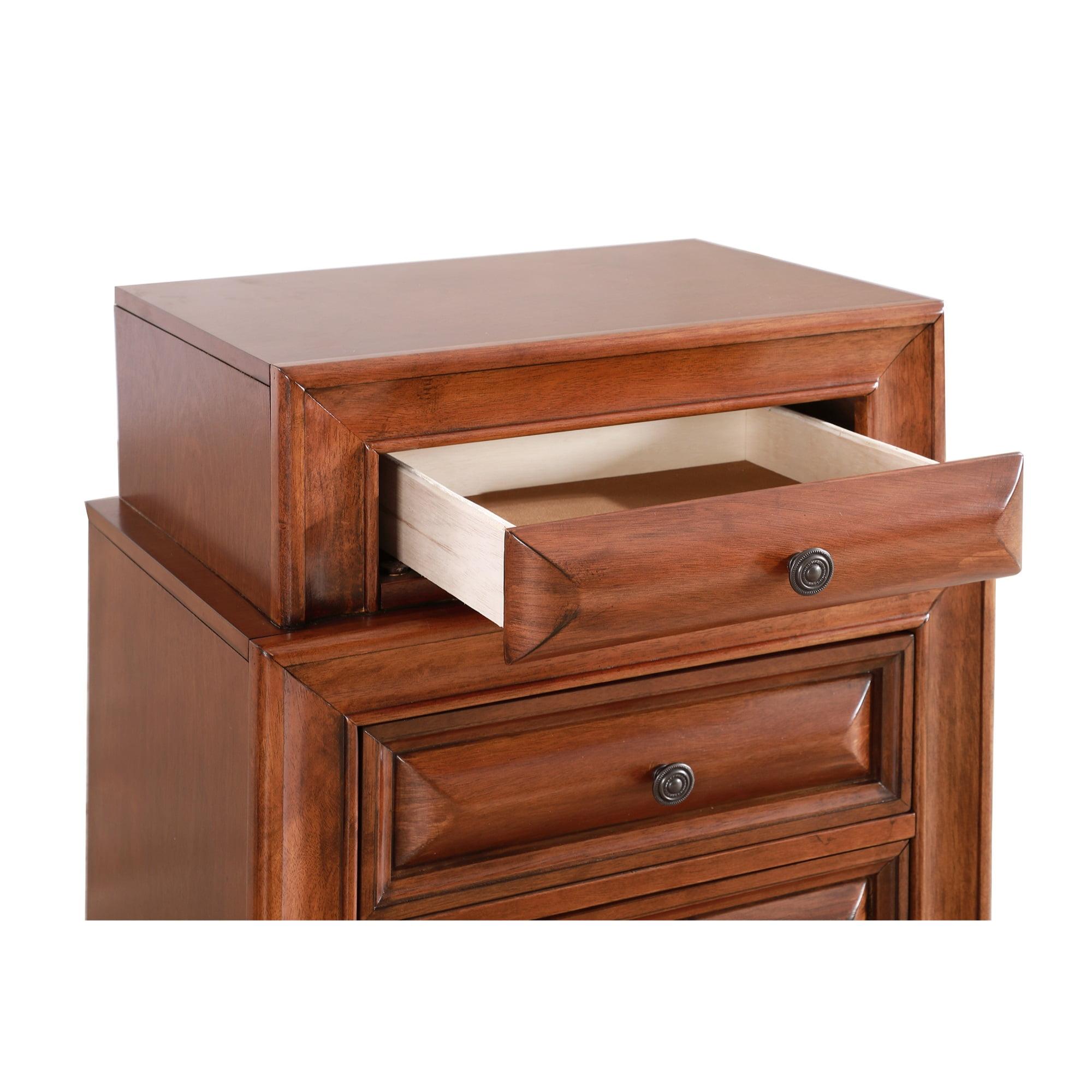 Passion Furniture LaVita 3-Drawer Oak Nightstand (29 in. H x 24 in. W x 17 in. D)