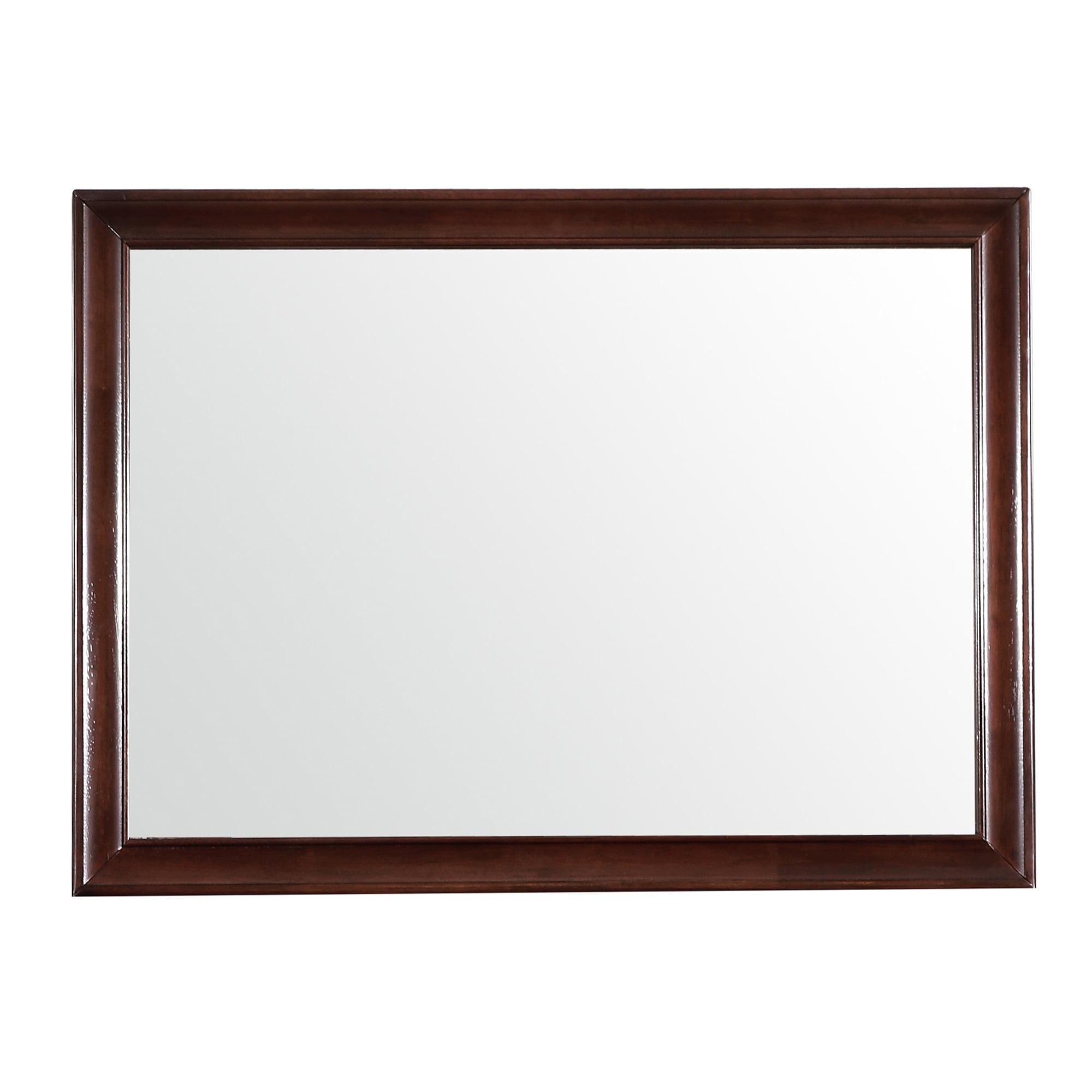 Passion Furniture LaVita 45 in. x 33 in. Modern Rectangle Framed Dresser Mirror